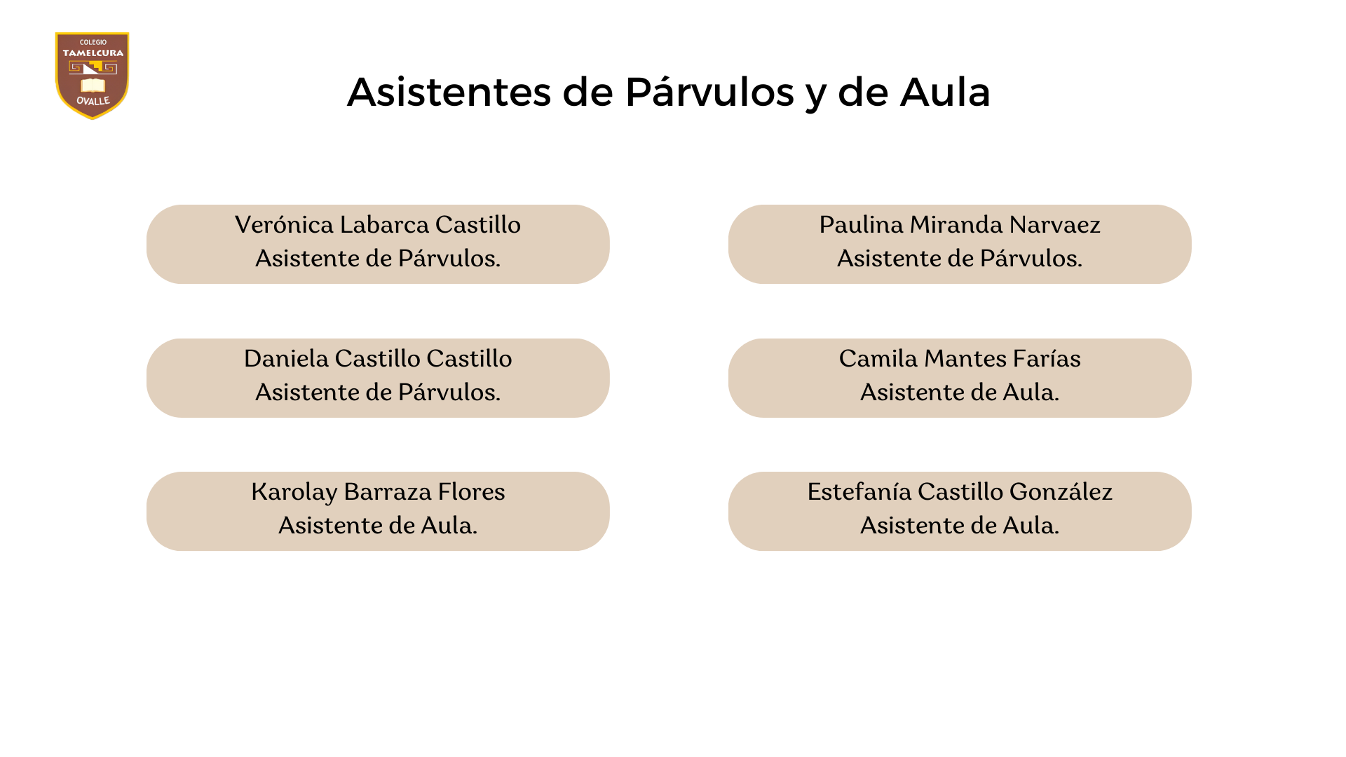 asistentes de párvulos y de aula